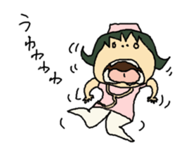 nurse mayumi04 sticker #15680888