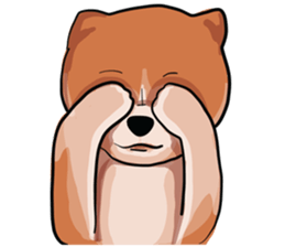 pommy dog sticker #15681659