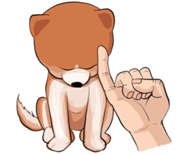 pommy dog sticker #15681668
