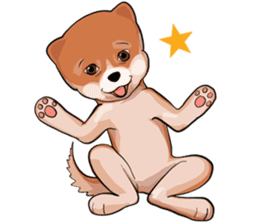pommy dog sticker #15681671