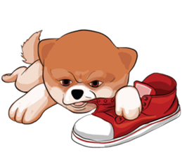 pommy dog sticker #15681675