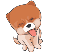 pommy dog sticker #15681682