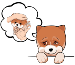 pommy dog sticker #15681689