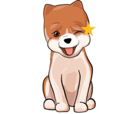 pommy dog sticker #15681692