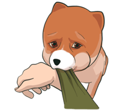 pommy dog sticker #15681695