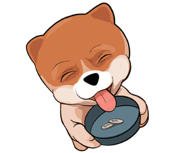 pommy dog sticker #15681696