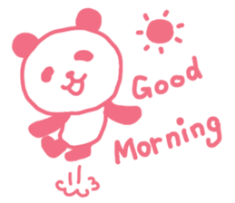Pink & blue panda 2 sticker #15682324