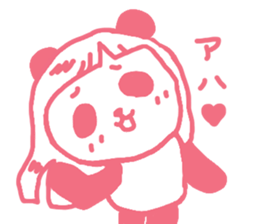 Pink & blue panda 2 sticker #15682326