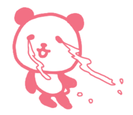 Pink & blue panda 2 sticker #15682328