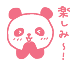 Pink & blue panda 2 sticker #15682329