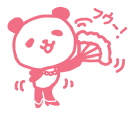 Pink & blue panda 2 sticker #15682331