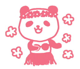 Pink & blue panda 2 sticker #15682334