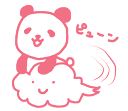 Pink & blue panda 2 sticker #15682338