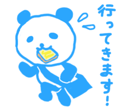 Pink & blue panda 2 sticker #15682346