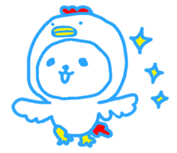 Pink & blue panda 2 sticker #15682347