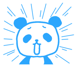 Pink & blue panda 2 sticker #15682354