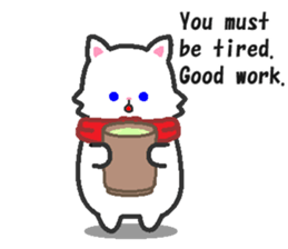 Scarf Kitten for everyday conversation. sticker #15682755