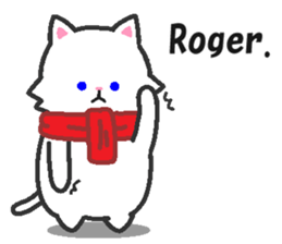 Scarf Kitten for everyday conversation. sticker #15682758