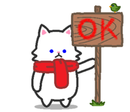 Scarf Kitten for everyday conversation. sticker #15682759