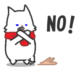 Scarf Kitten for everyday conversation. sticker #15682760