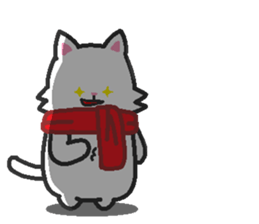 Scarf Kitten for everyday conversation. sticker #15682761