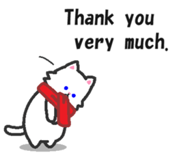 Scarf Kitten for everyday conversation. sticker #15682762