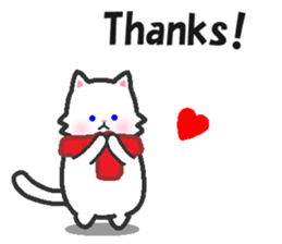 Scarf Kitten for everyday conversation. sticker #15682763