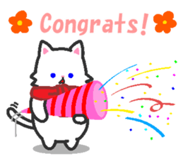 Scarf Kitten for everyday conversation. sticker #15682766
