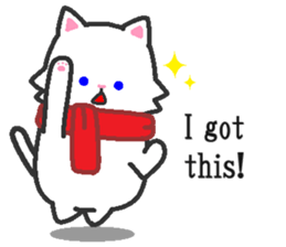 Scarf Kitten for everyday conversation. sticker #15682768