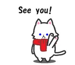 Scarf Kitten for everyday conversation. sticker #15682769
