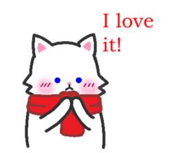 Scarf Kitten for everyday conversation. sticker #15682770