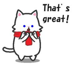 Scarf Kitten for everyday conversation. sticker #15682772