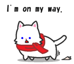 Scarf Kitten for everyday conversation. sticker #15682773