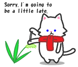 Scarf Kitten for everyday conversation. sticker #15682774