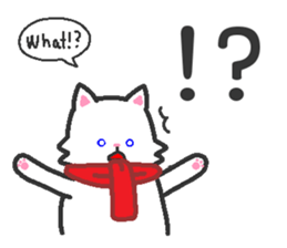 Scarf Kitten for everyday conversation. sticker #15682780