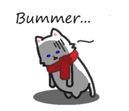 Scarf Kitten for everyday conversation. sticker #15682781