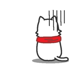 Scarf Kitten for everyday conversation. sticker #15682782