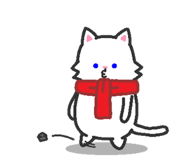 Scarf Kitten for everyday conversation. sticker #15682784