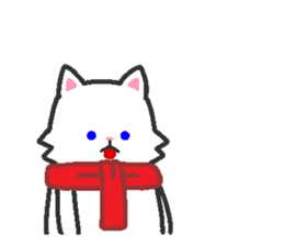 Scarf Kitten for everyday conversation. sticker #15682785