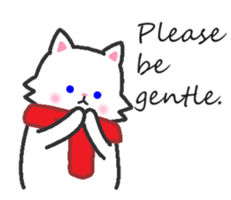 Scarf Kitten for everyday conversation. sticker #15682786