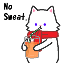 Scarf Kitten for everyday conversation. sticker #15682787