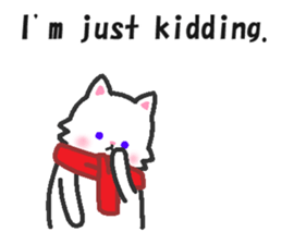 Scarf Kitten for everyday conversation. sticker #15682790