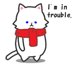 Scarf Kitten for everyday conversation. sticker #15682791
