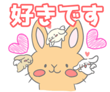 rabbit cute sticker kanarico2 part5 sticker #15682928