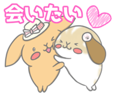 rabbit cute sticker kanarico2 part5 sticker #15682942