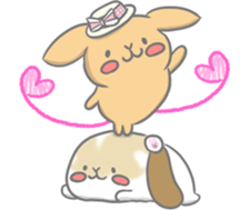 rabbit cute sticker kanarico2 part5 sticker #15682944