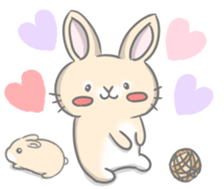 rabbit cute sticker kanarico2 part5 sticker #15682946