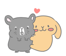 rabbit cute sticker kanarico2 part5 sticker #15682949