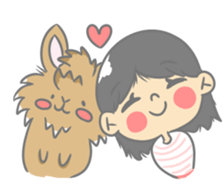 rabbit cute sticker kanarico2 part5 sticker #15682952