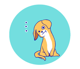 Dangling ear dog Sticker sticker #15683817